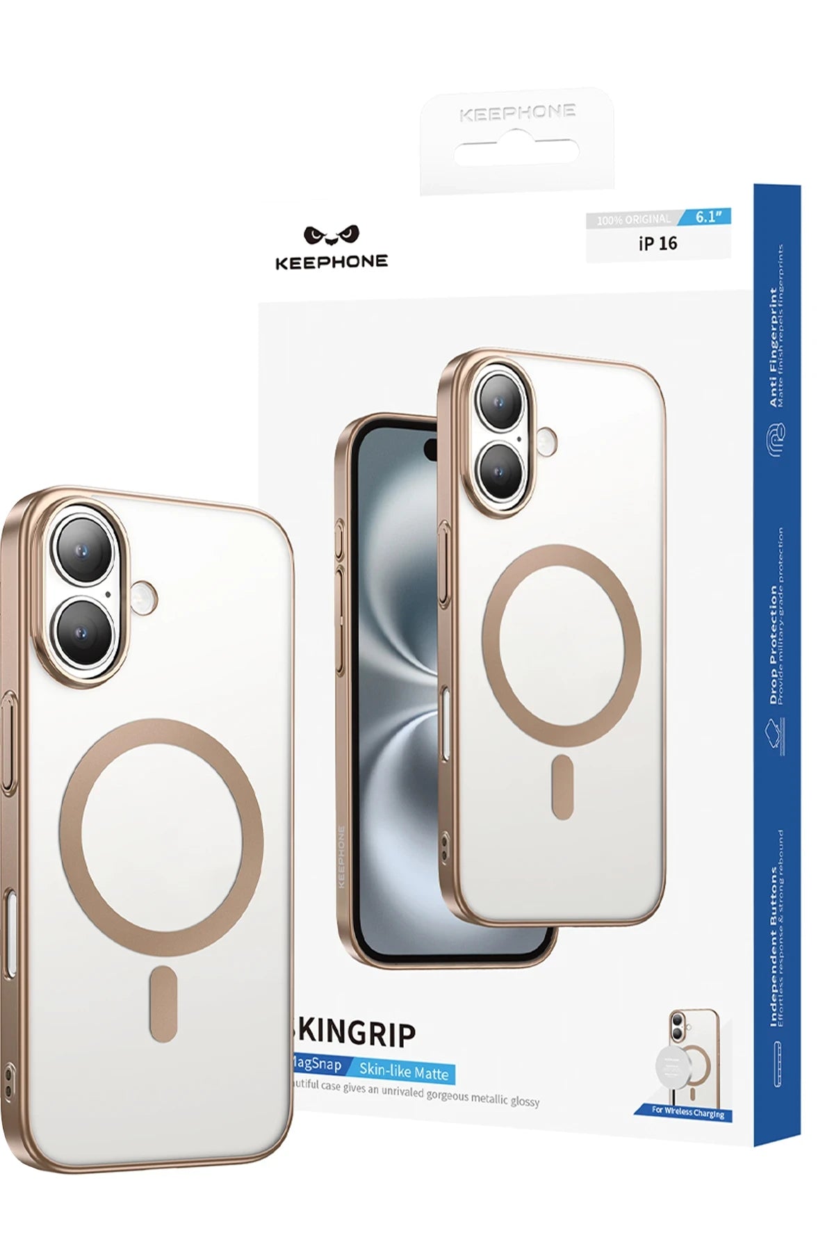 Keephone iPhone 16 Skingrip Magsafe Telefon Kılıfı