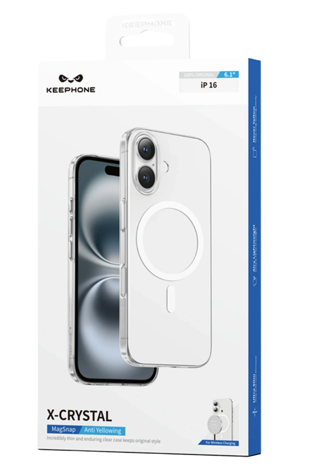 Keephone iPhone 16 X-Crystal Slim Magsafe Telefon Kılıfı