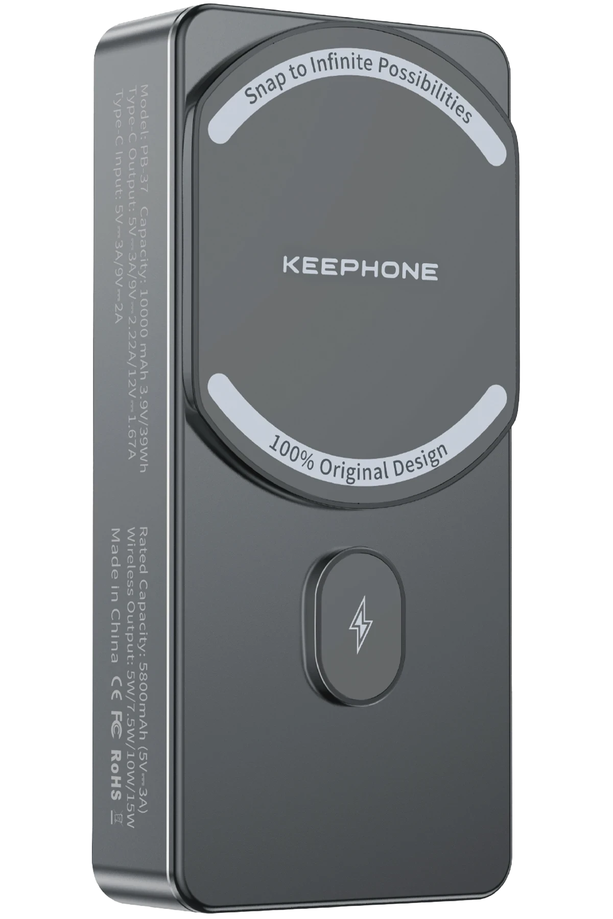 Keephone PB37 MagCube 10.000 mAh Type-C 20W PD Magsafe Destekli Powerbank