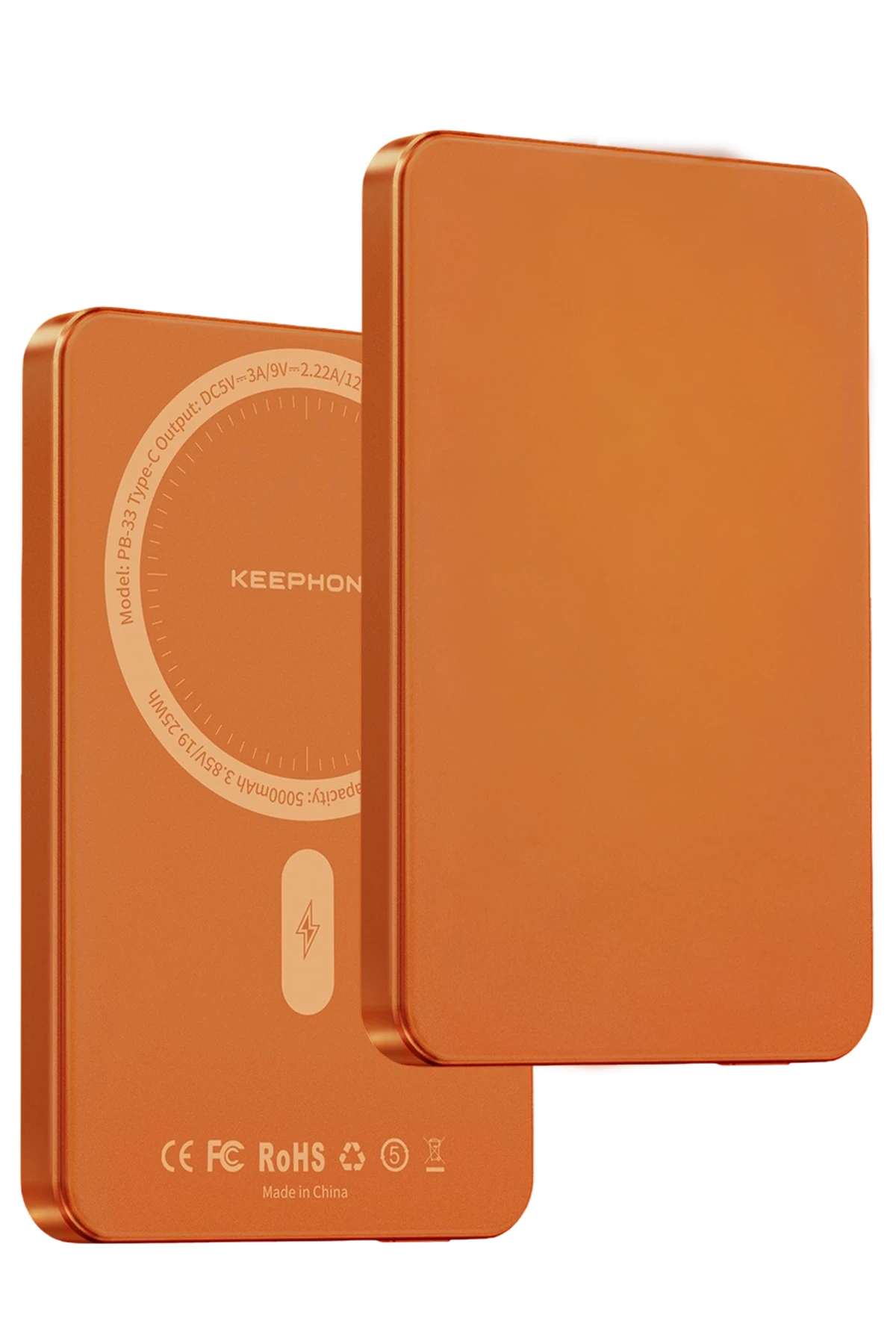Keephone PB33 Lucci 5.000 mAh 20W Type-C 15W Kablosuz Şarj PD Magsafe Powerbank