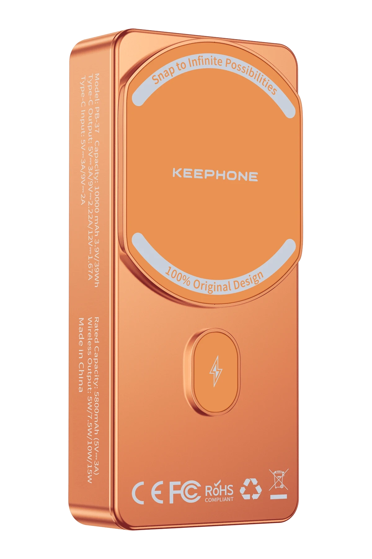 Keephone PB37 MagCube 10.000 mAh Type-C 20W PD Magsafe Destekli Powerbank