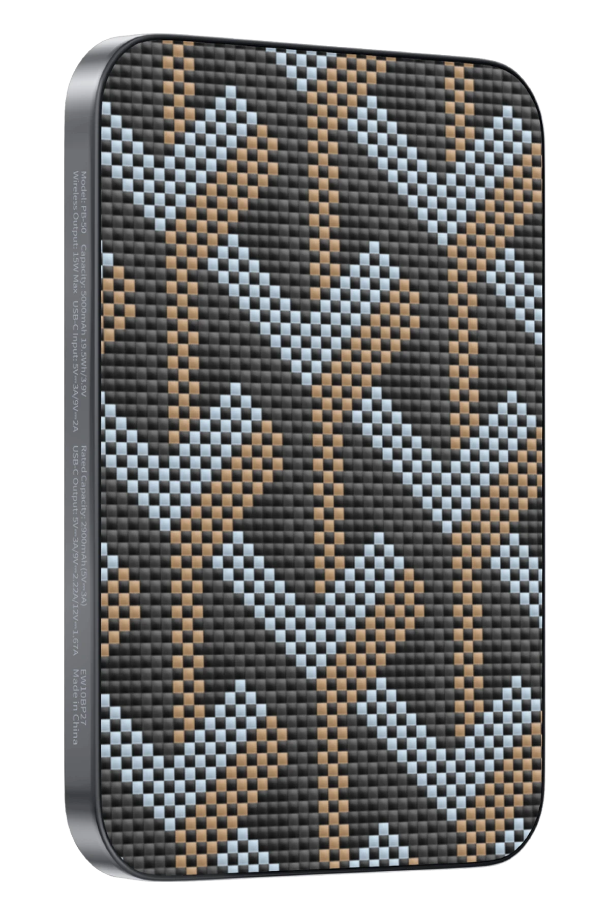 Keephone PB50 Brendy Kevlar 5.000 mAh 20W Type-C ve 15W Kablosuz Şarj Destekli Magsafe Powerbank