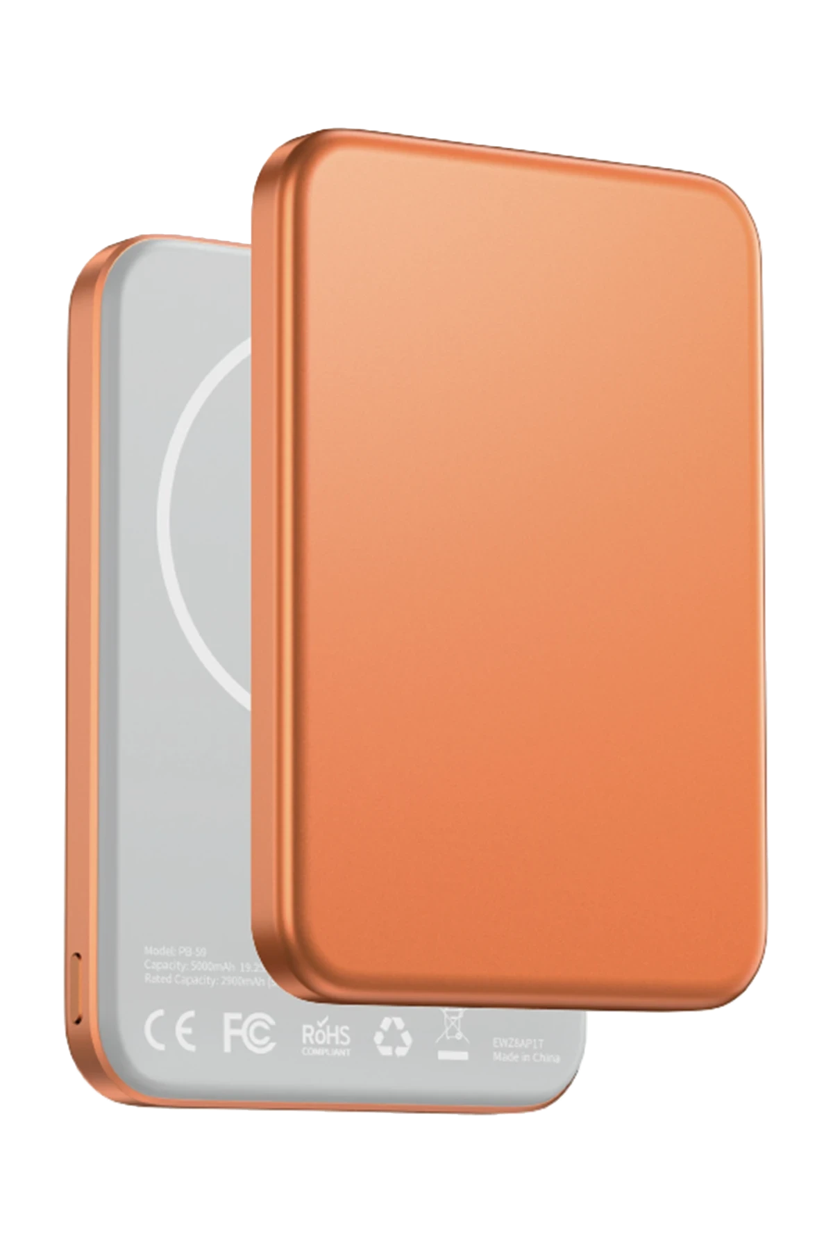 Keephone PB59 Glossey 5.000 mAh 20W Type-C ve 15W Kablosuz Şarj Destekli Magsafe Powerbank