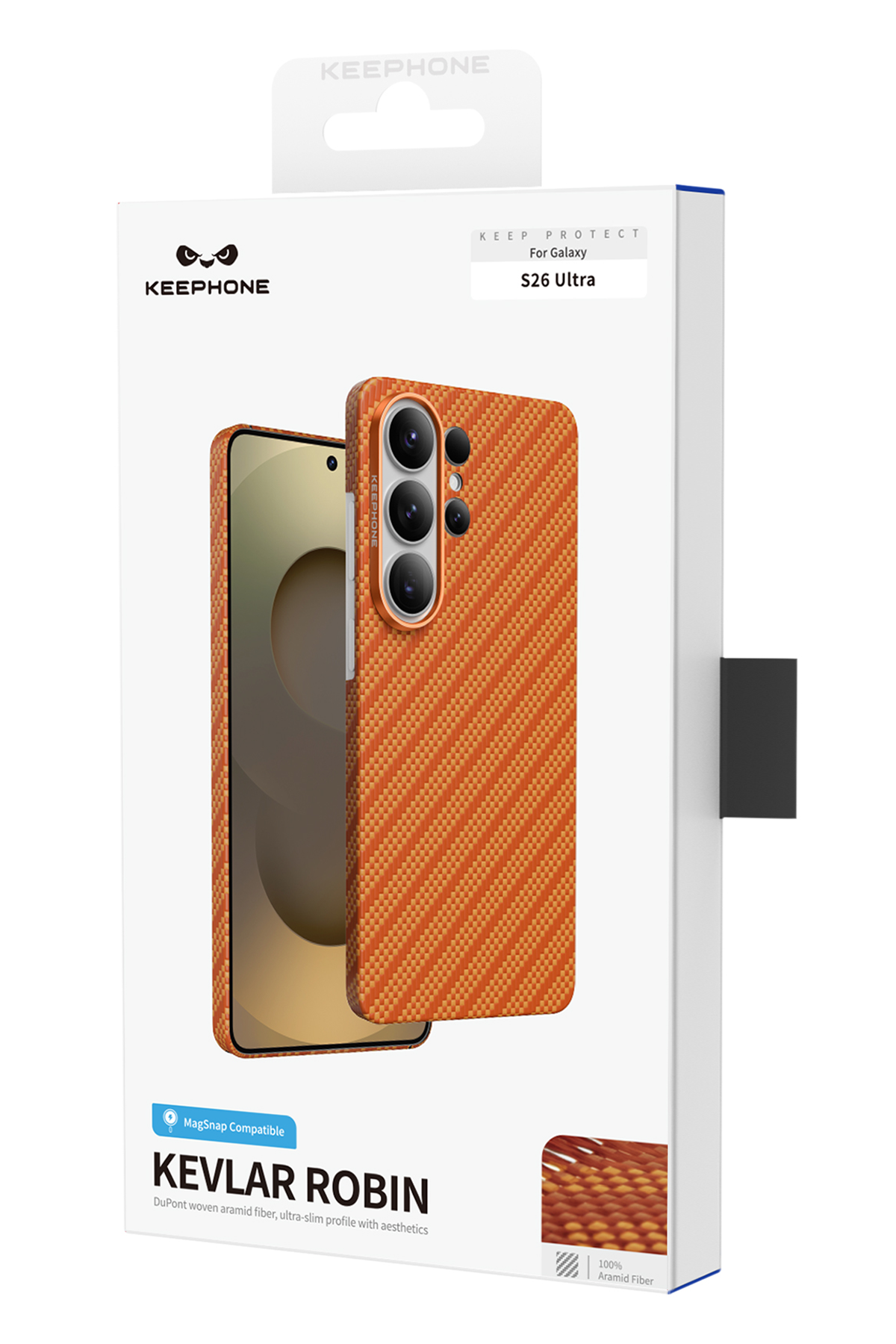 Keephone Samsun Galaxy S26 Ultra Kevlar Robin Magsafe Telefon Kılıfı