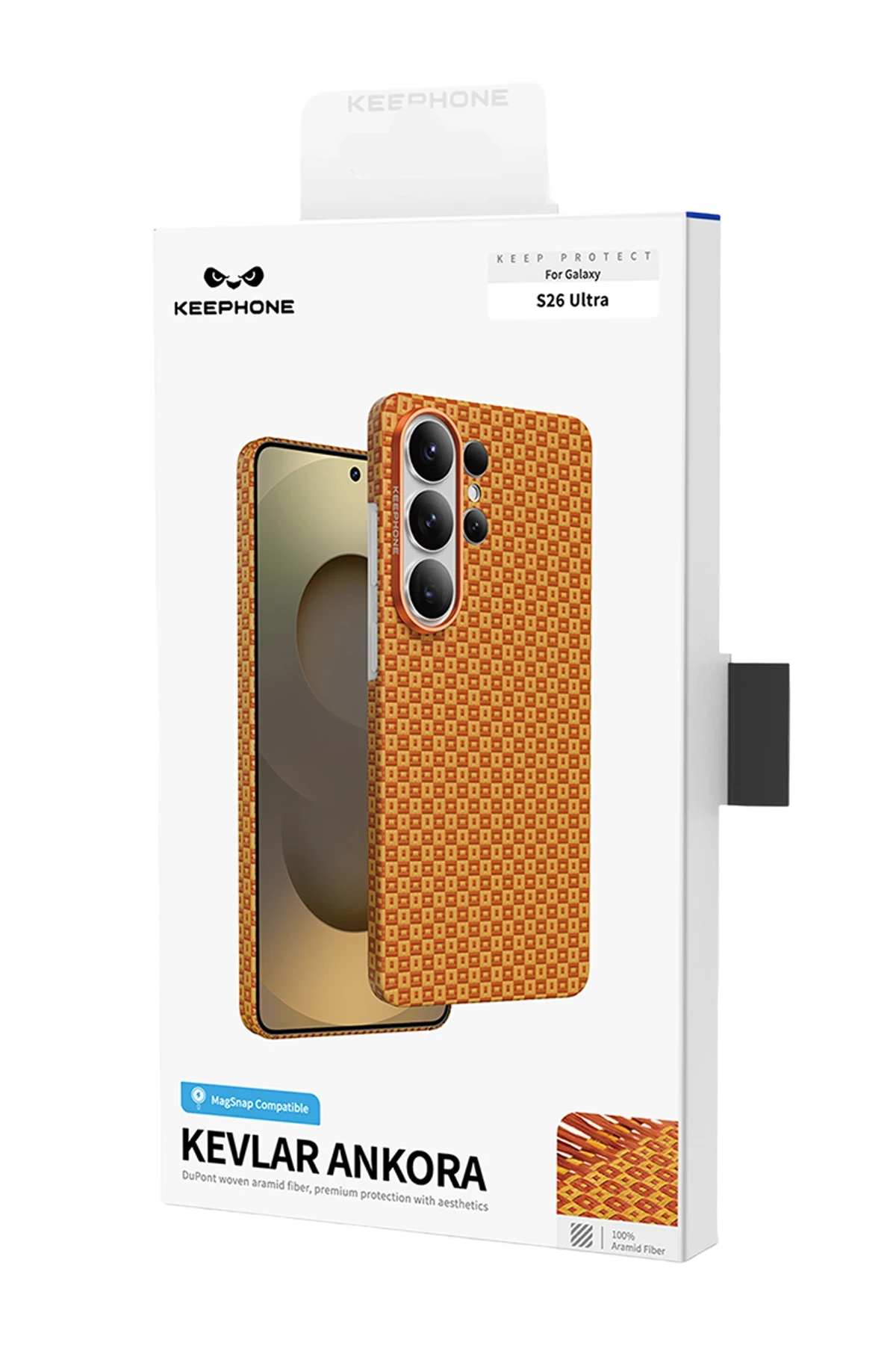 Keephone Samsung Galaxy S26 Ultra Kevlar Ankora Magsafe Telefon Kılıfı