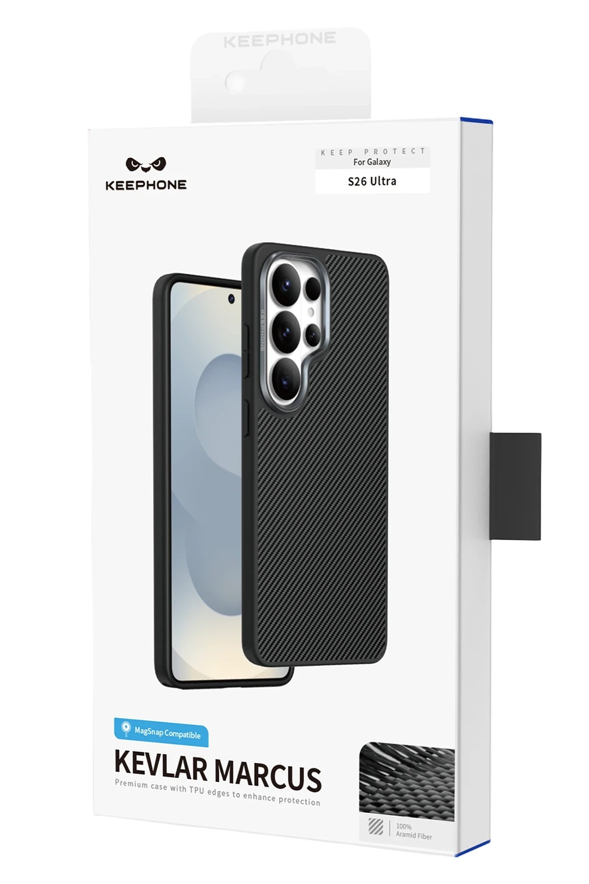 Keephone Samsung Galaxy S26 Ultra Kevlar Marcus Magsafe Telefon Kılıfı