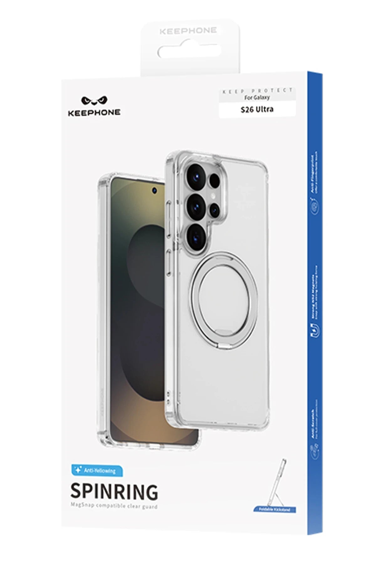 Keephone Samsung Galaxy S26 Ultra Spinring Standlı Magsafe Telefon Kılıfı