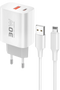 Konfulon C89Q 1 Adet 30W Type-C ve 1 Adet 22.5W USB Çıkışlı Ekstra DL48 1M USB to Lightning Kablolu PD Şarj Cihazı