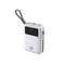 Lenyes C03-A Dijital LED Göstergeli Type-C ve Lightning Kablolu Powerbank 45W 20.000mAh