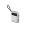 Lenyes C04-A Dijital LED Göstergeli Type-C ve Lightning Kablolu Powerbank 45W 5000mAh