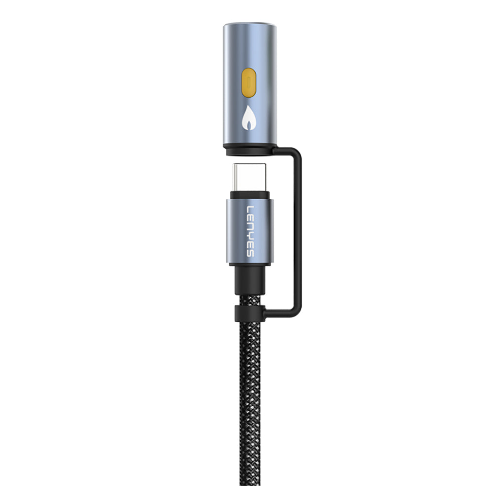 Lenyes LC111 Fener Ve Çakmaklık Özellikli 4in1 60W 1 Metre Çoklu Şarj Kablosu