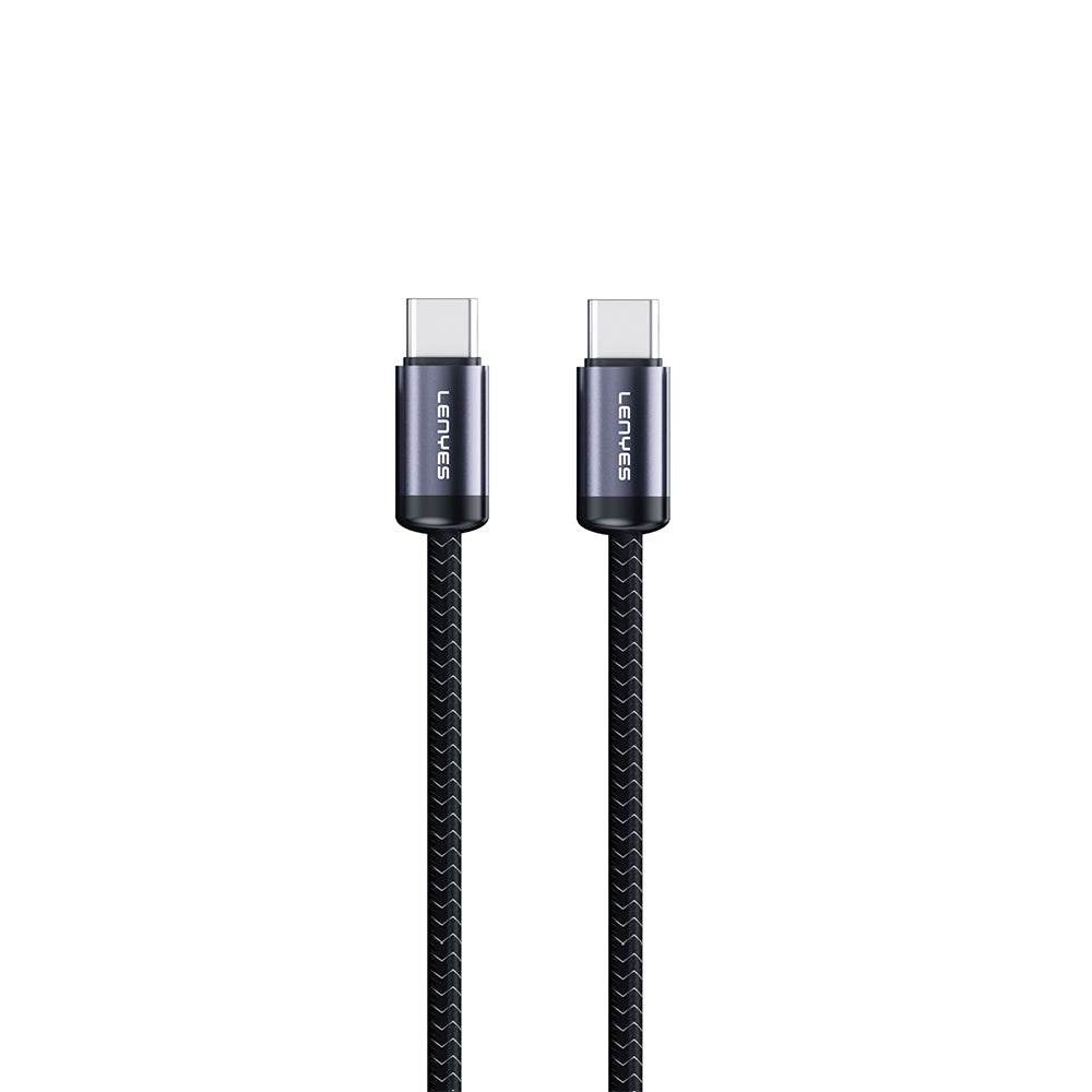 Lenyes LC537 Type-C to Type-C Hızlı Şarj Özellikli Örgülü 60W 1 Metre Data ve Şarj Kablosu