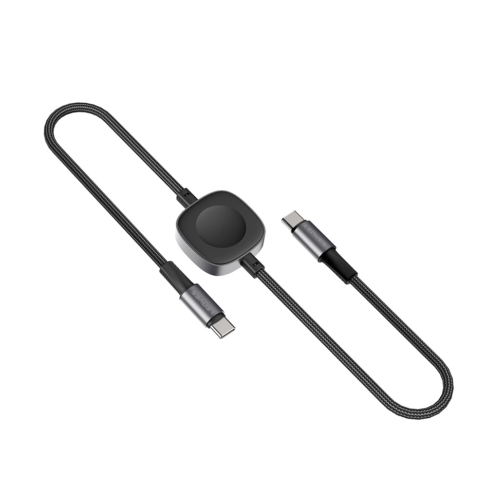 Lenyes LC540 Type-C to Type-C + Akıllı Saat Şarj Kablosu 100W 1.2 Metre