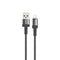 Lenyes LC546 USB-A to Lightning Örgü Tasarımlı Hızlı Şarj Özellikli Data ve Şarj Kablosu 12W 1M