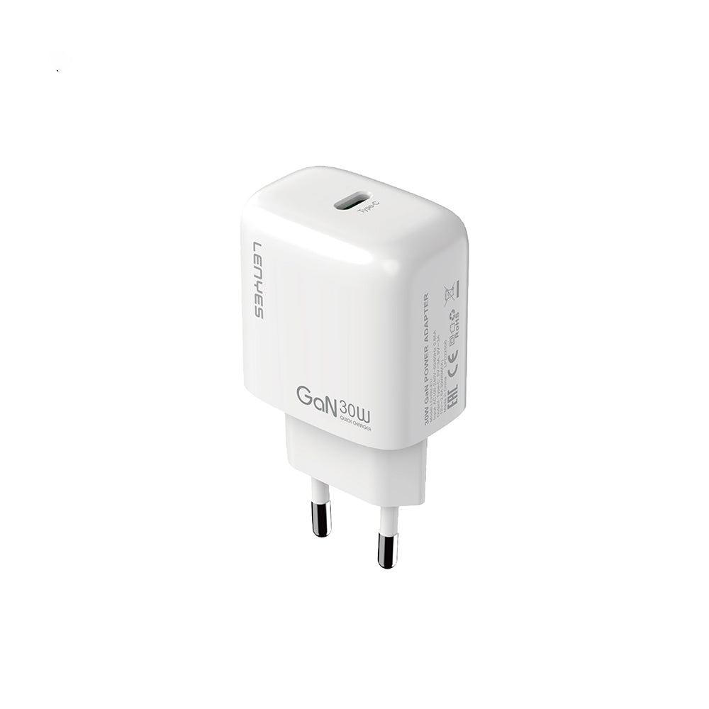 Lenyes LCH92 Type-C GaN Teknolojili PD Hızlı Şarj Özellikli Şarj Başlığı 30W