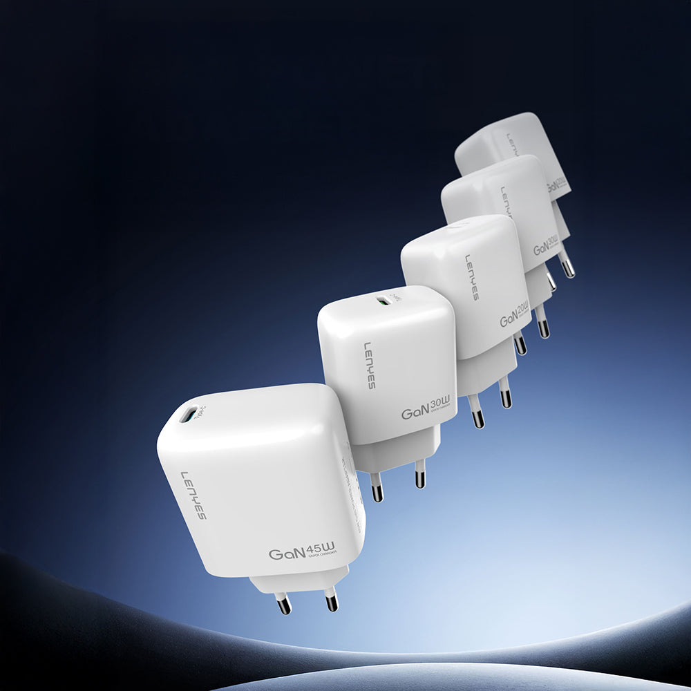Lenyes LCH94 Type-C GaN Teknolojili PD Hızlı Şarj Özellikli Şarj Başlığı 45W