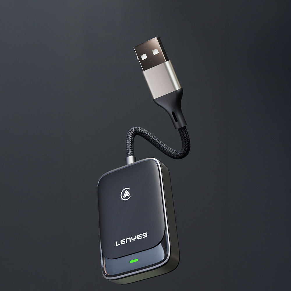 Lenyes LCP03 Android Auto Destekli CarPlay USB Bluetooth 5.0 Wireless Transmitter Adaptör