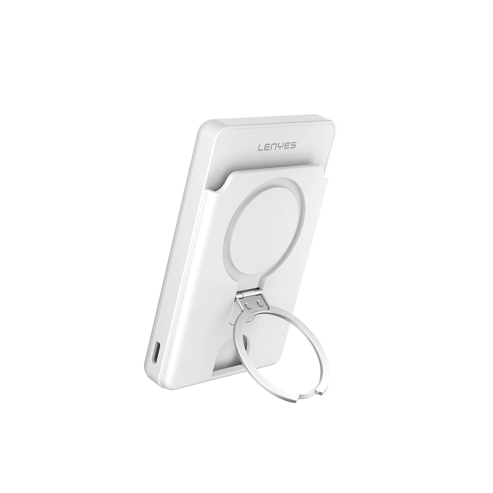 Lenyes PW0006D PD 20W Hızlı Şarj Özellikli Kartlıklı Standlı 15W 5000mAh Kablosuz Powerbank