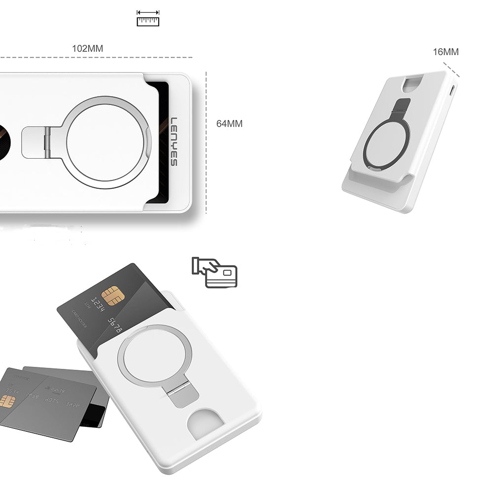 Lenyes PW0006D PD 20W Hızlı Şarj Özellikli Kartlıklı Standlı 15W 5000mAh Kablosuz Powerbank
