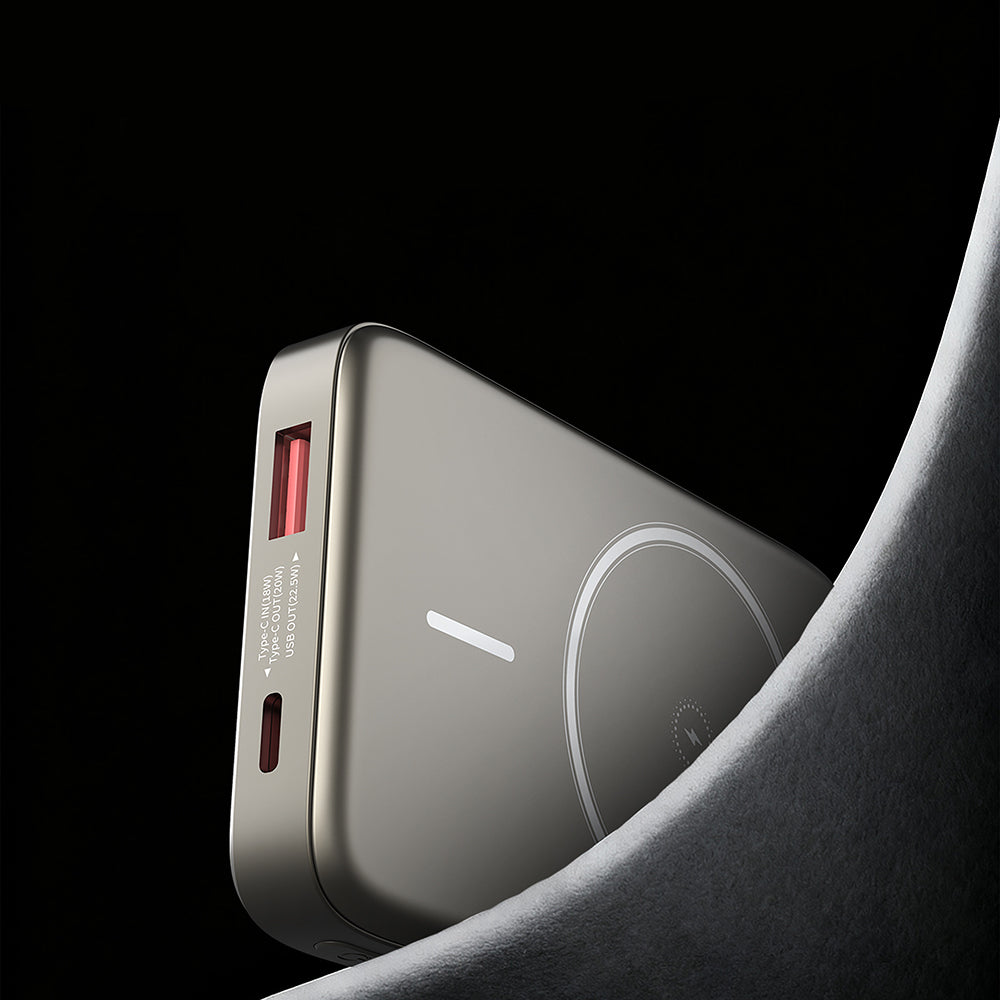 Lenyes PW1012D PD 20W Dijital LED Göstergeli 360 Derece Dönebilen Standlı Kablosuz Şarj Özellikli Wireless Powerbank 15W 10000mAh