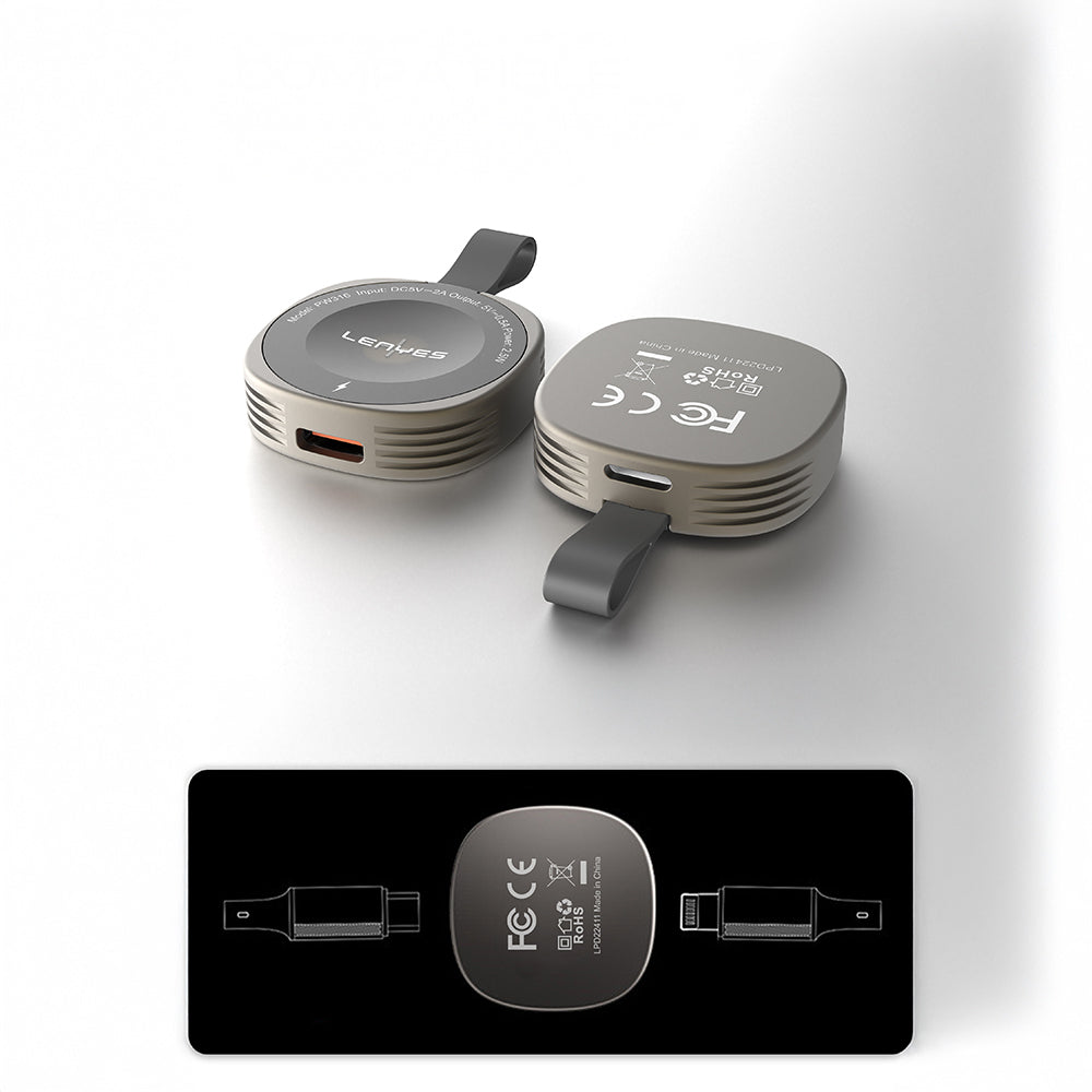 Lenyes PW316 Akıllı Saat Mini Kablosuz Magnetik Şarj Aleti 2.5W