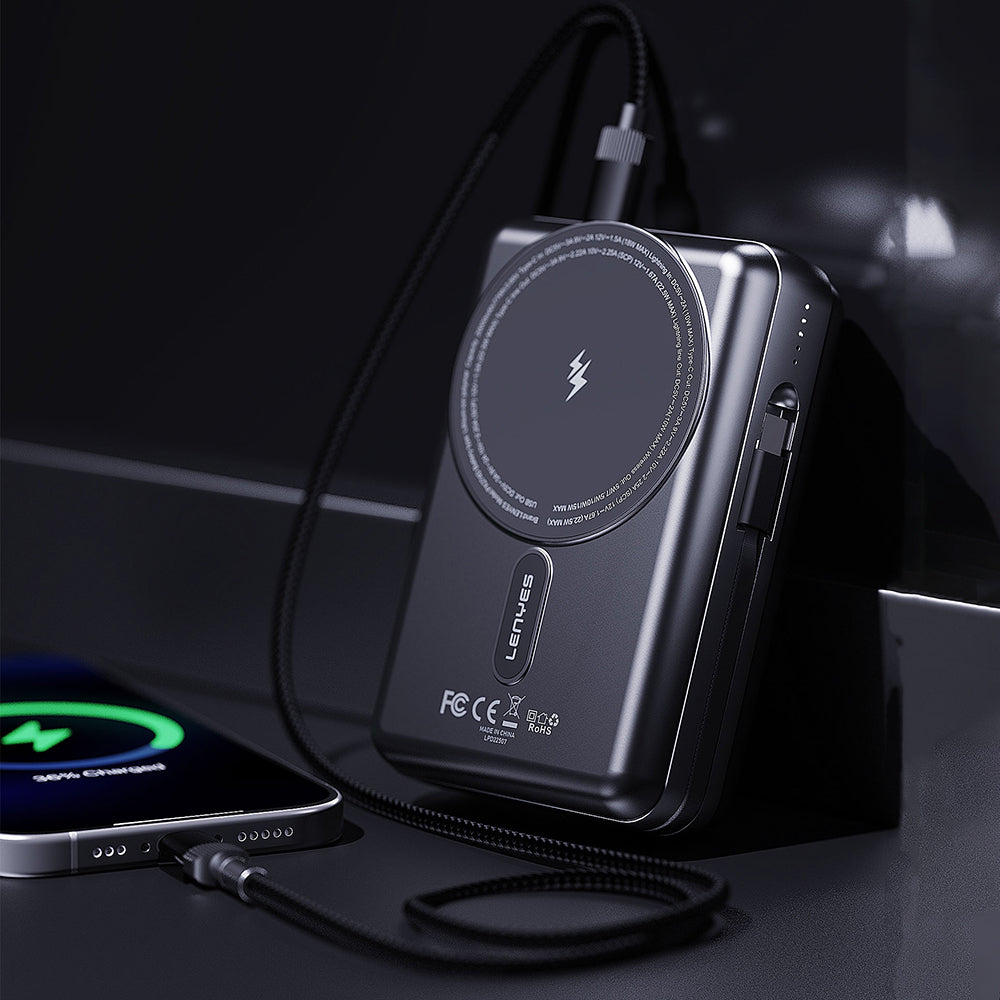 Lenyes PX274D PD 22.5W Standlı M-safe Şarj Özellikli Wireless Powerbank 15W 20000mAh