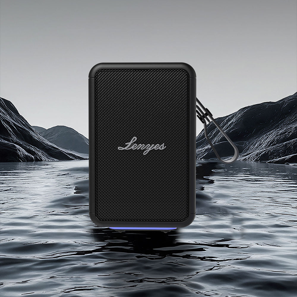 Lenyes S874 Su Geçirmez Özellikli RGB Işıklı Askılı Taşınabilir TWS Bluetooth Hoparlör v5.3