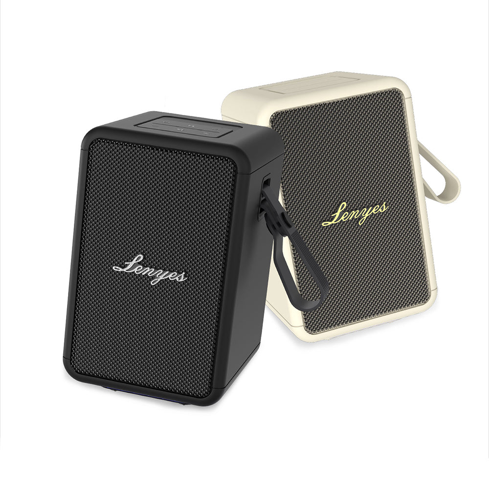 Lenyes S874 Su Geçirmez Özellikli RGB Işıklı Askılı Taşınabilir TWS Bluetooth Hoparlör v5.3