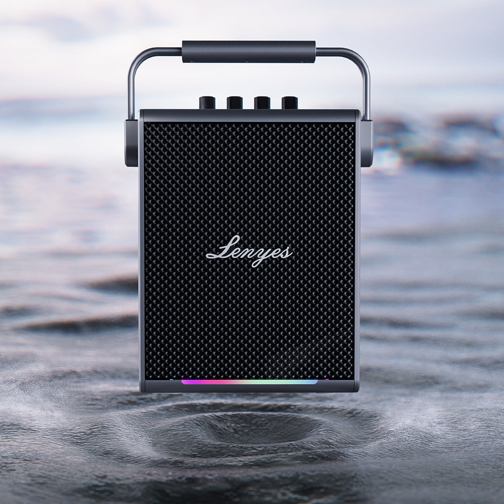 Lenyes Titan 1 Serisi RGB Işıklı Çift Mikrofonlu Bluetooth v5.3 5000mAh Hoparlör