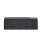 Lenyes WK106 Sessiz Tuş Tasarımlı Entegre Stand Bölmeli Çift Bluetooth Bağlantılı 2.4G Kablosuz Klavye