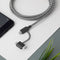 Native Union Belt Serisi 3in1 USB-A to Type-C - Lightning - Micro Şarj Kablosu 2M
