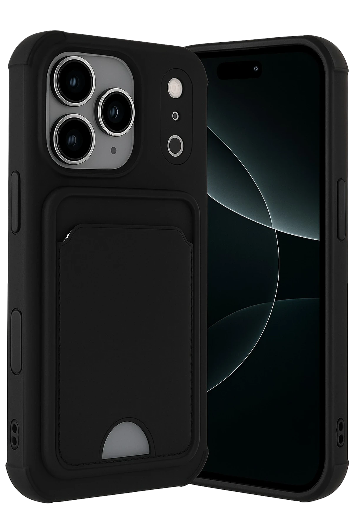 Cepax iPhone 17 Pro Max Kelvin Kartvizitli Silikon Telefon Kılıfı