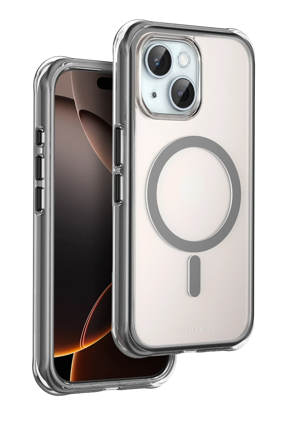 Onegif Apple iPhone 15 Hulk Magsafe Telefon Kılıfı