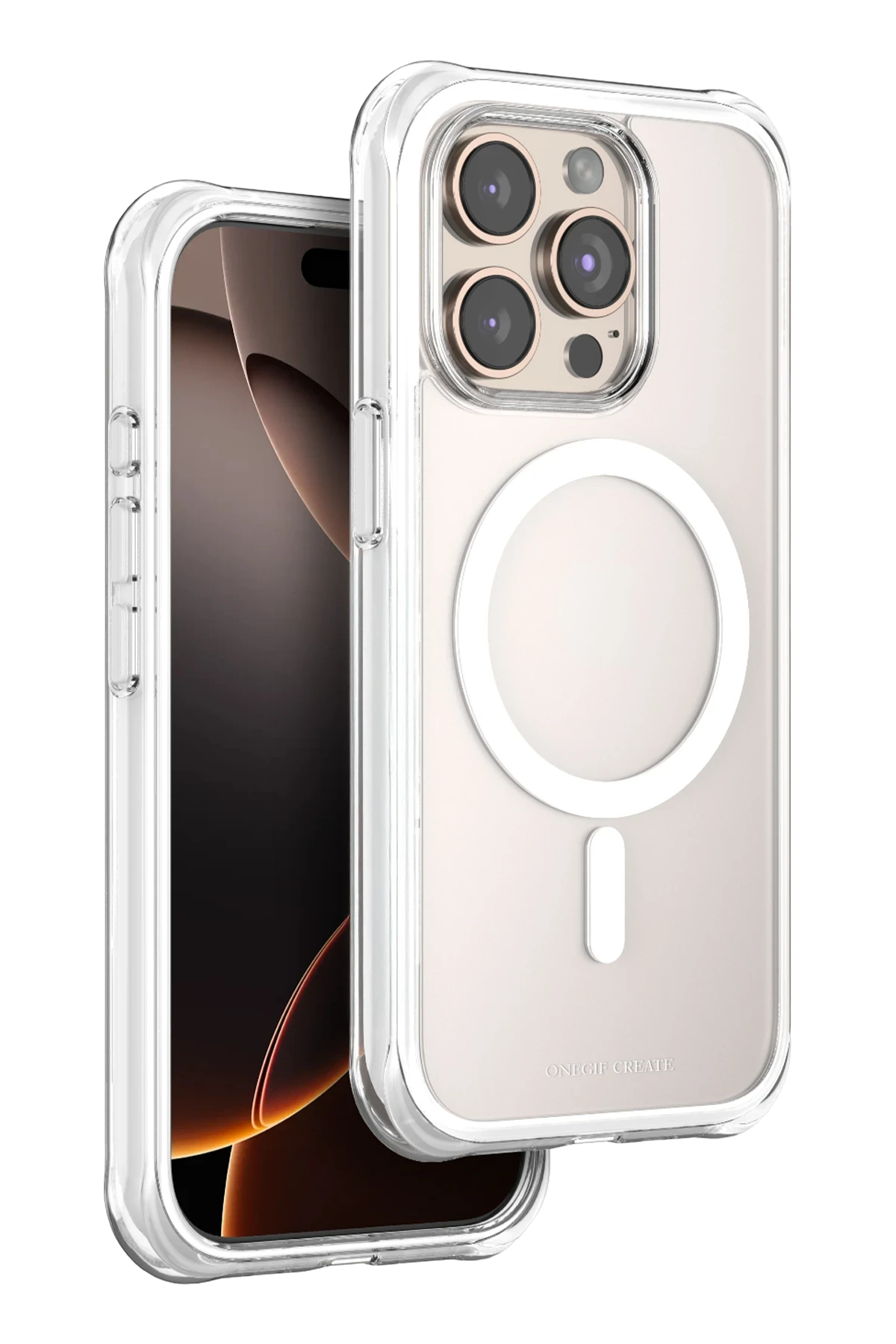 Onegif Apple iPhone 15 Pro Max Hulk Magsafe Telefon Kılıfı