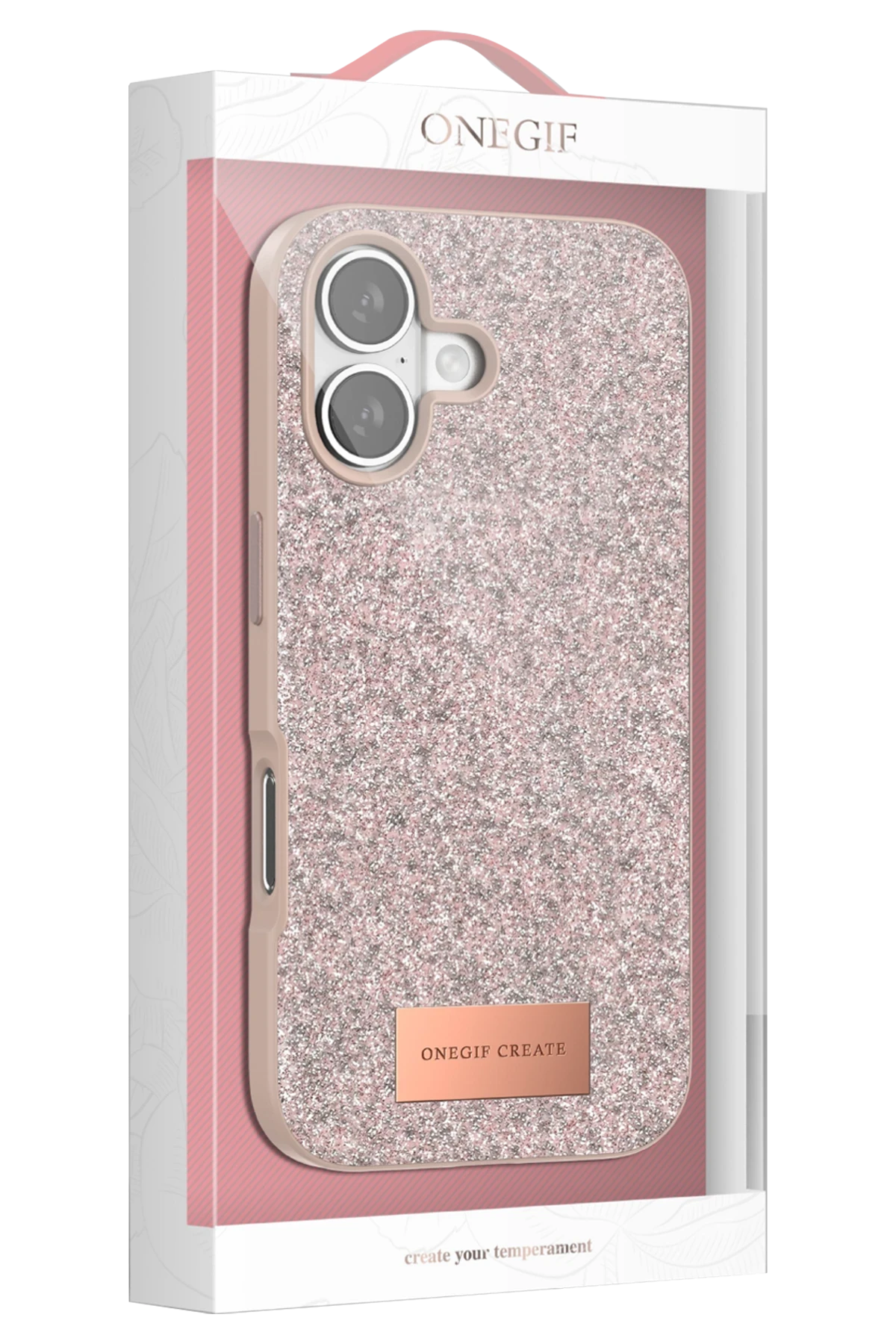 Onegif iPhone 17 Air Bright Simli Telefon Kılıfı