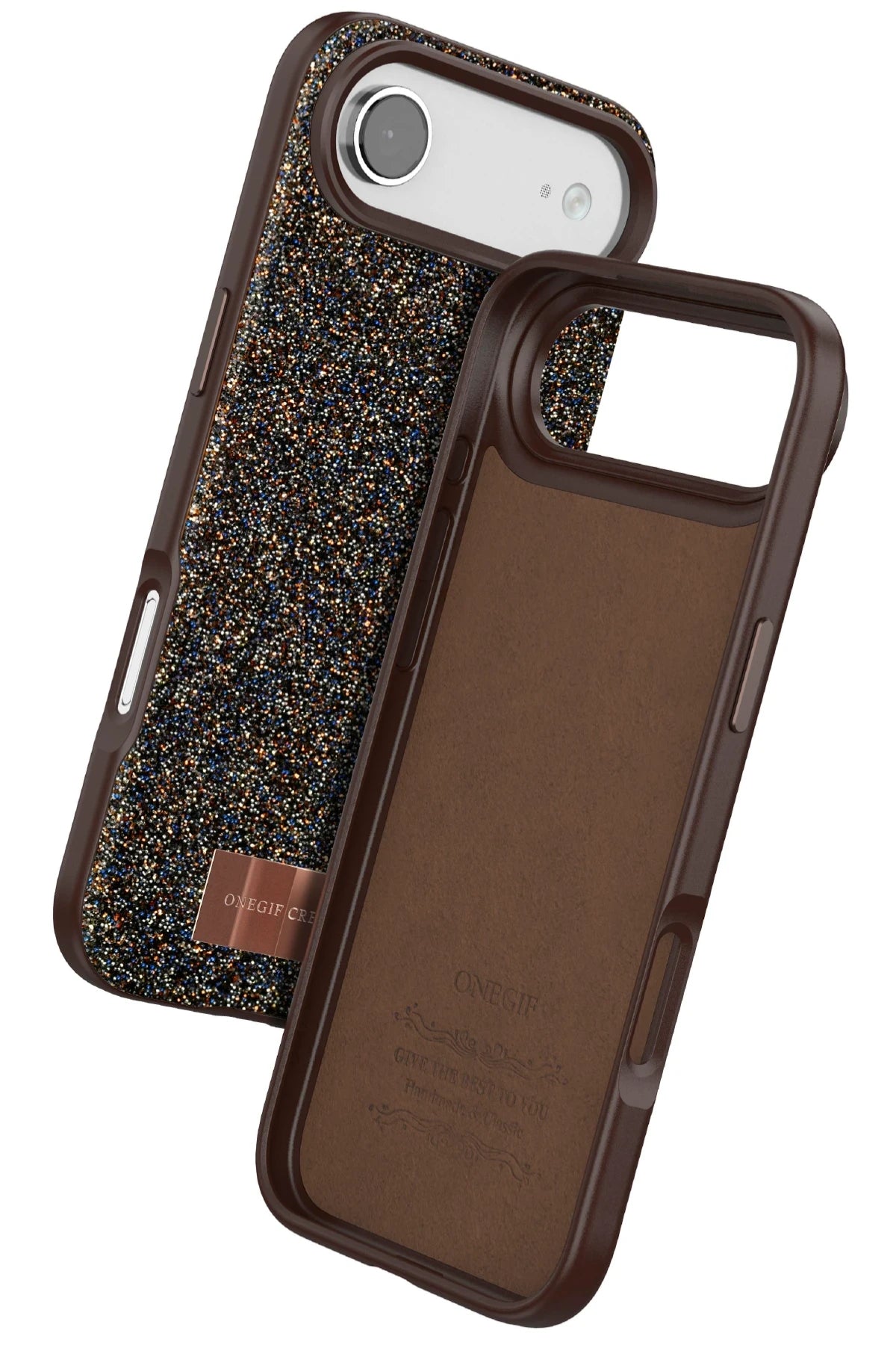 Onegif iPhone 17 Air Bright Simli Telefon Kılıfı