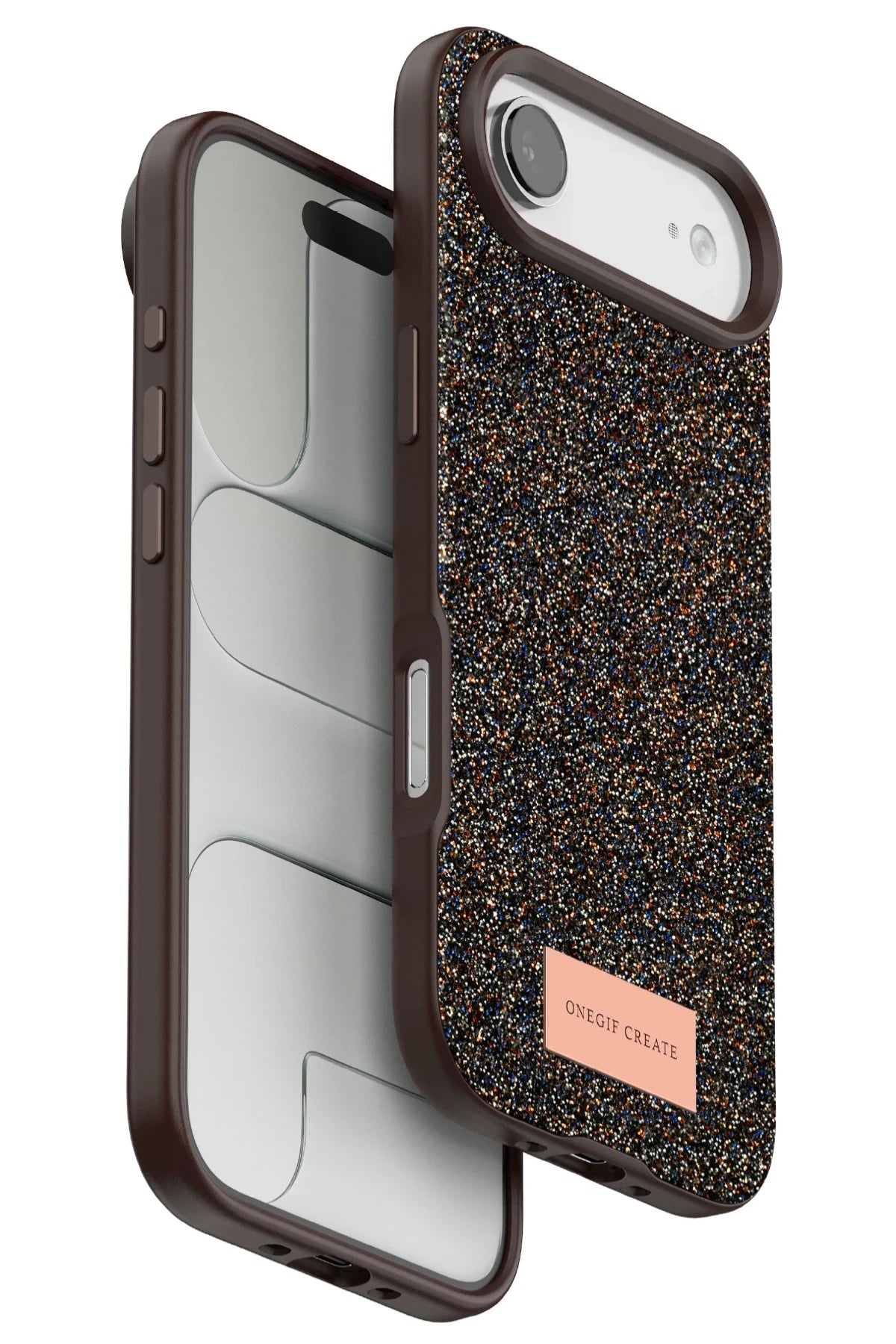 Onegif iPhone 17 Air Bright Simli Telefon Kılıfı