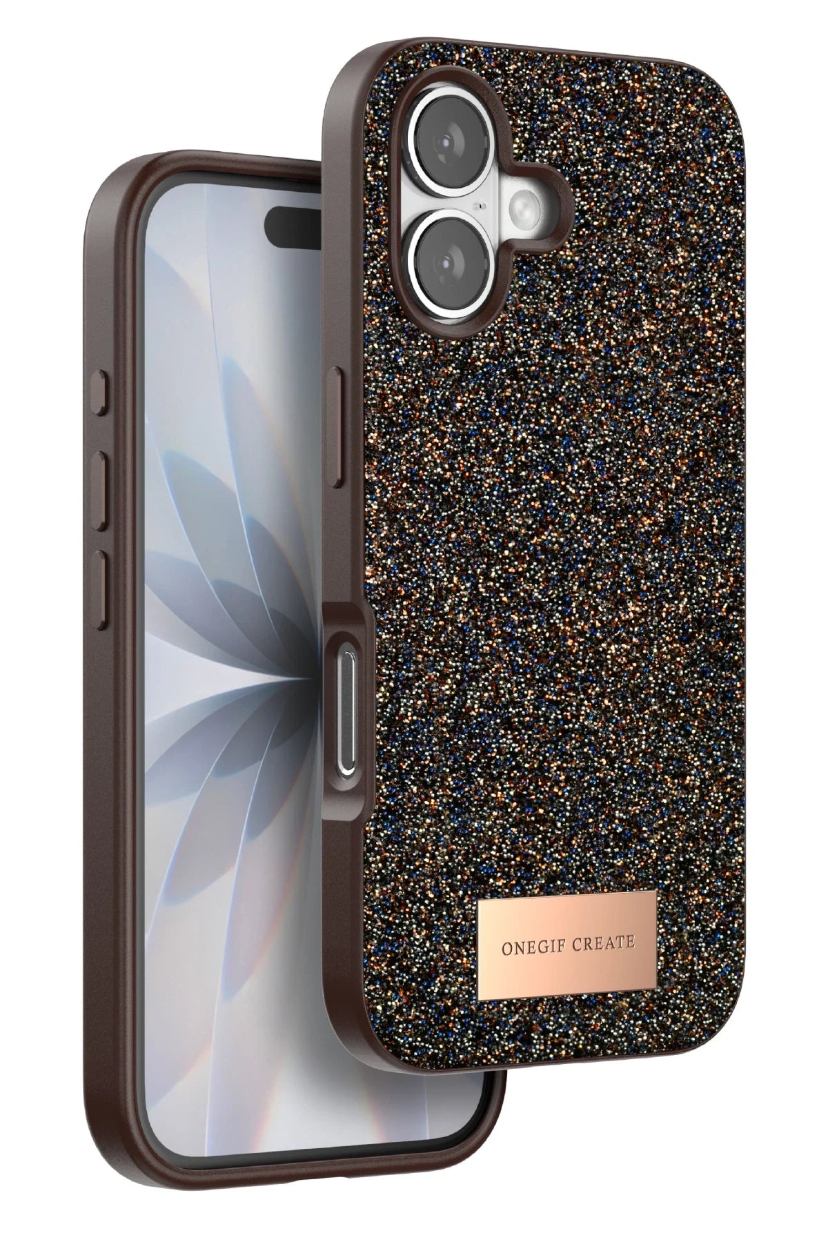 Onegif iPhone 17 Bright Simli Telefon Kılıfı