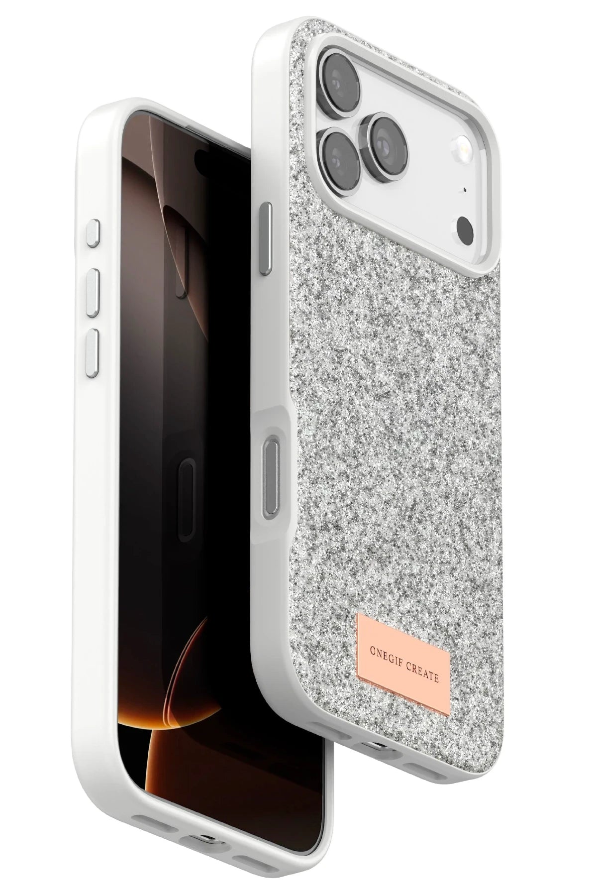 Onegif iPhone 17 Pro Bright Simli Telefon Kılıfı