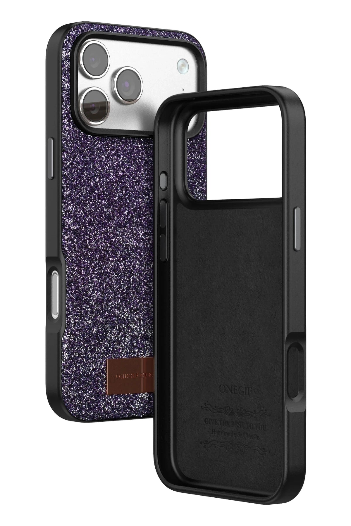 Onegif iPhone 17 Pro Bright Simli Telefon Kılıfı