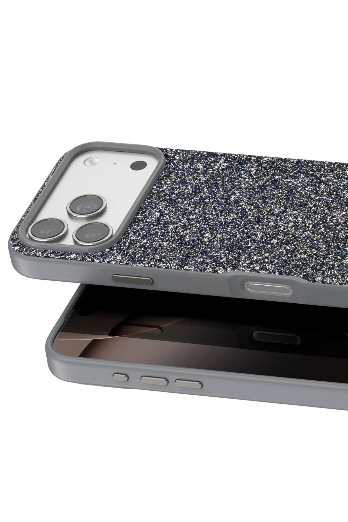 Onegif iPhone 17 Pro Bright Simli Telefon Kılıfı