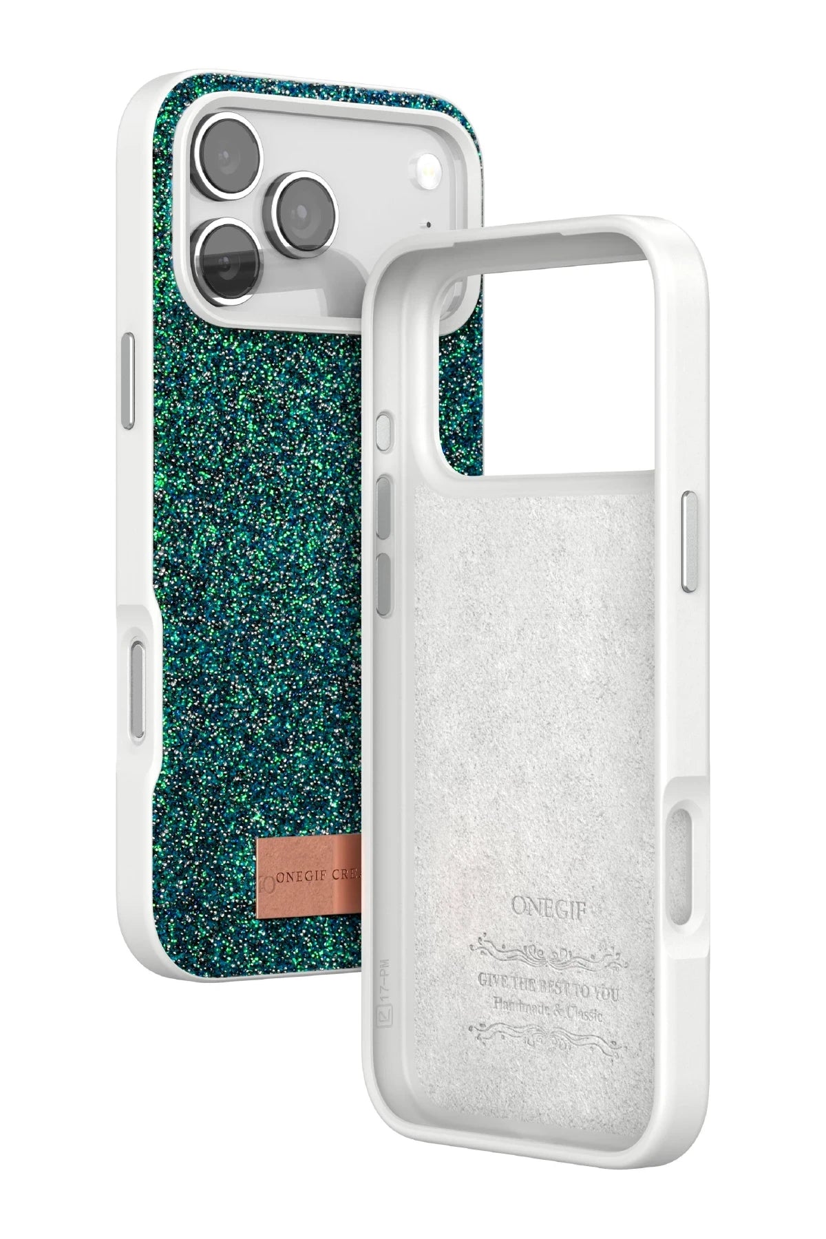 Onegif iPhone 17 Pro Bright Simli Telefon Kılıfı