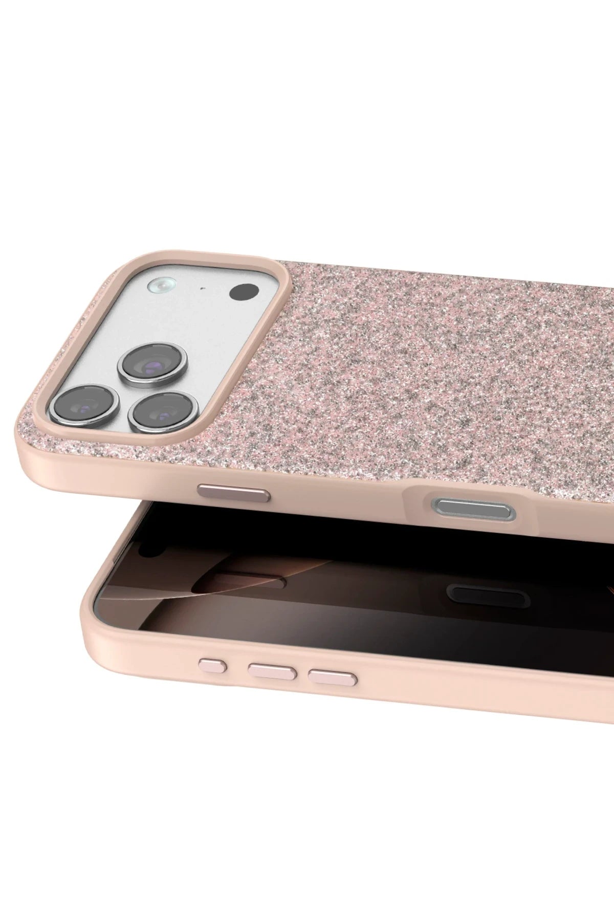 Onegif iPhone 17 Pro Bright Simli Telefon Kılıfı