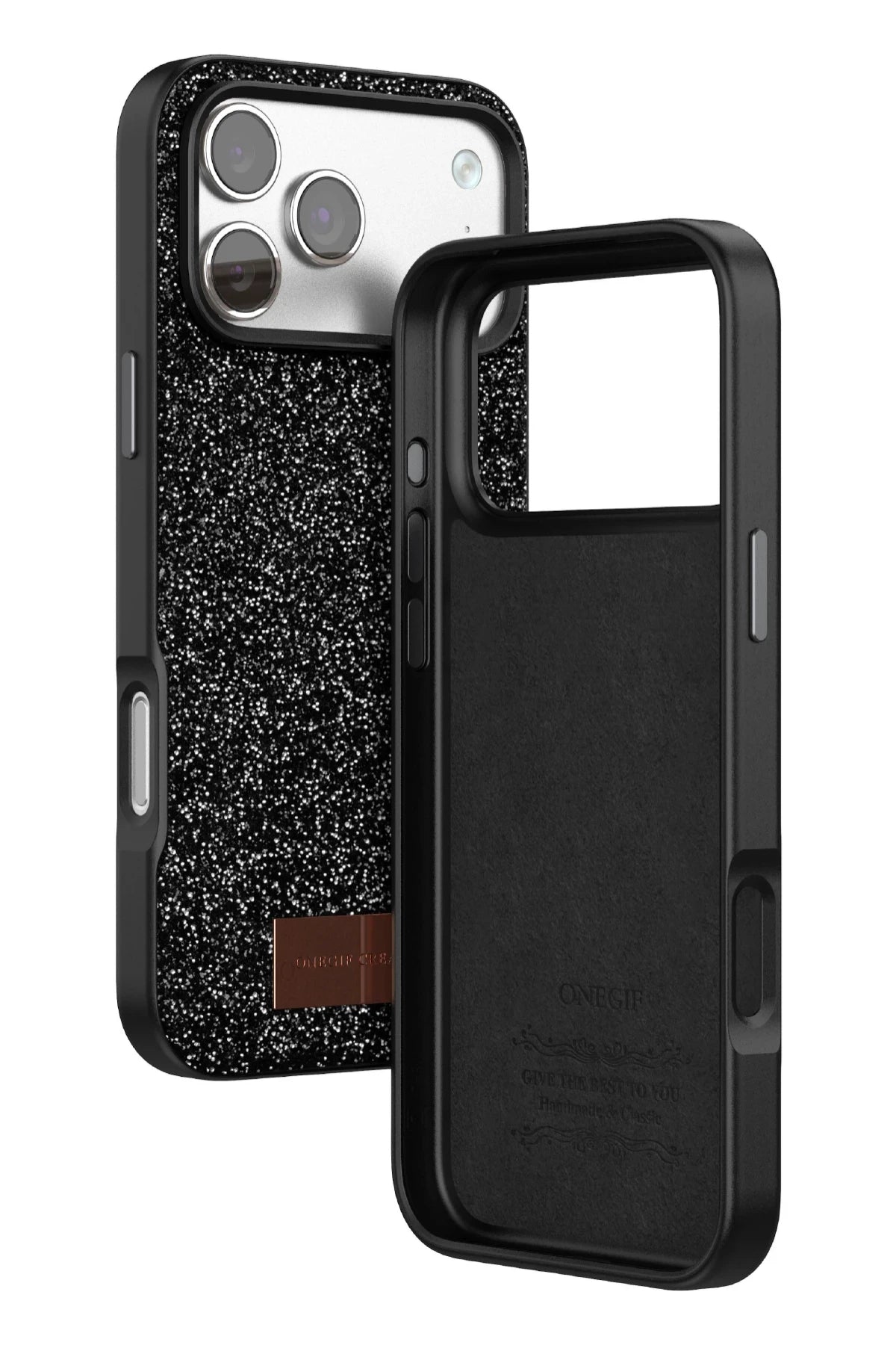 Onegif iPhone 17 Pro Bright Simli Telefon Kılıfı