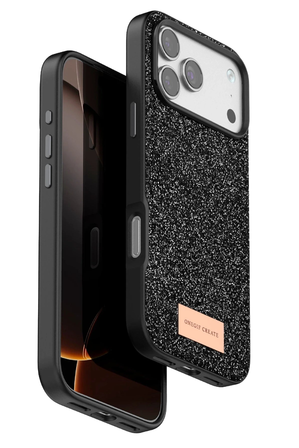 Onegif iPhone 17 Pro Bright Simli Telefon Kılıfı