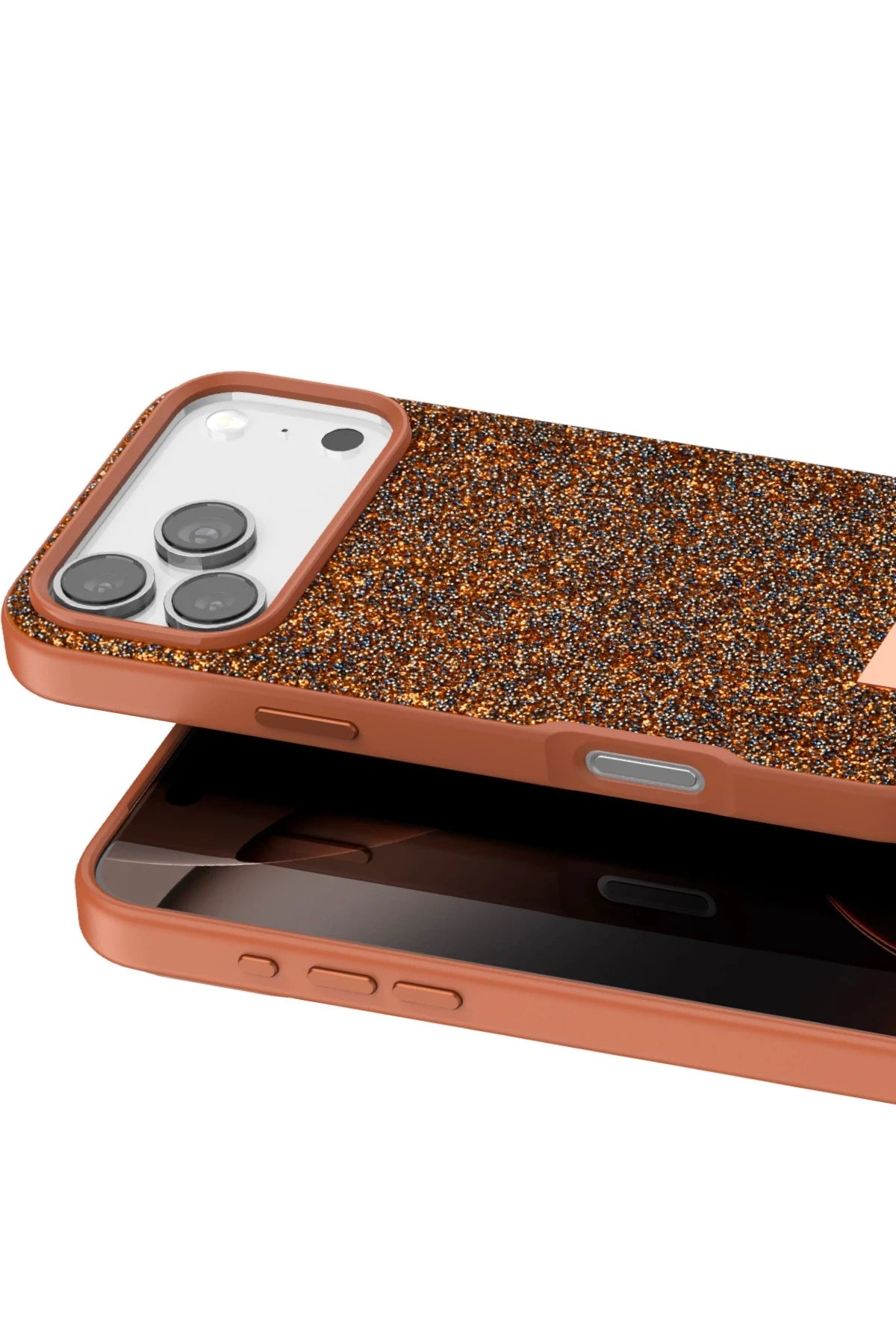 Onegif iPhone 17 Pro Bright Simli Telefon Kılıfı