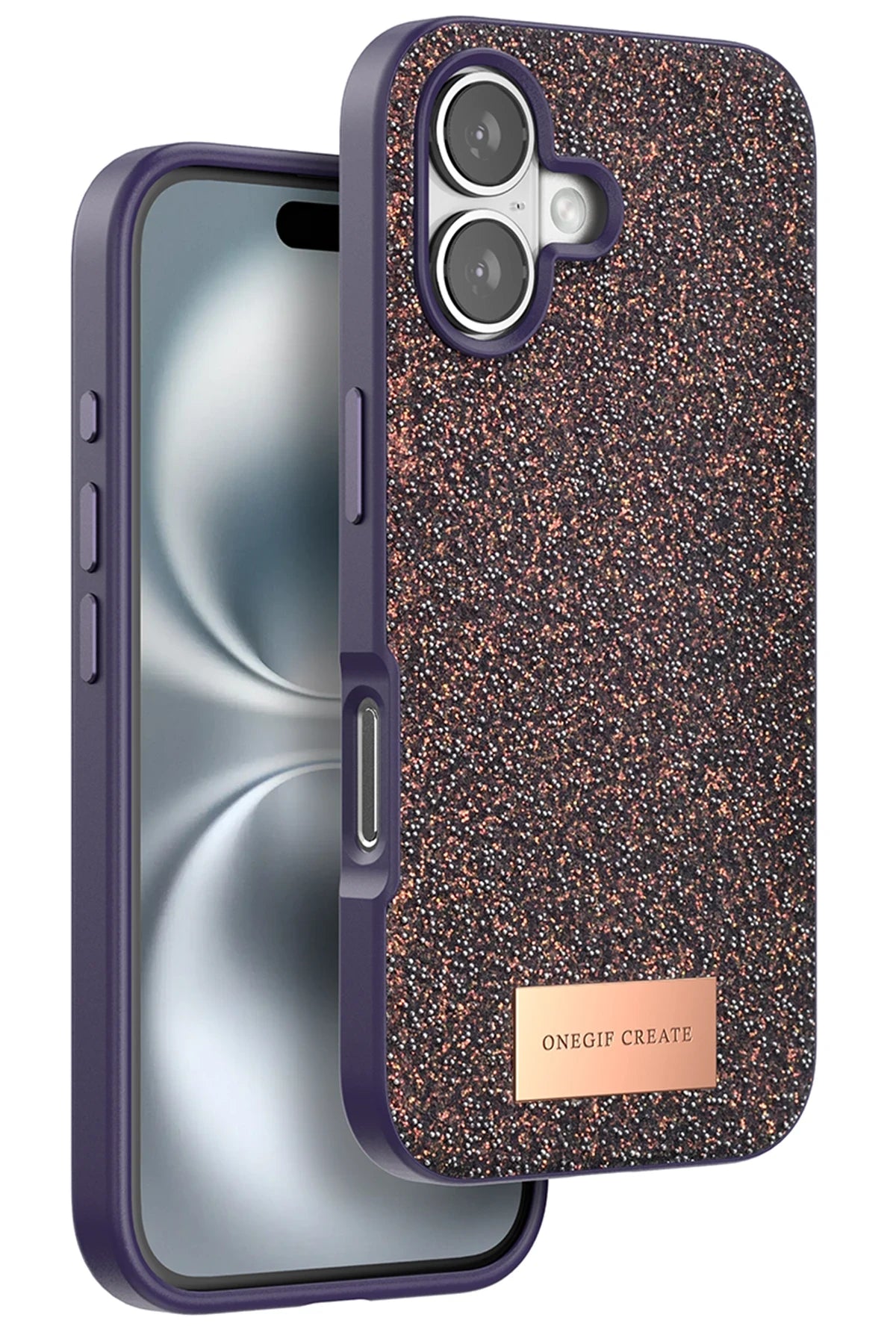 Onegif iPhone 16 Bright Simli Telefon Kılıfı