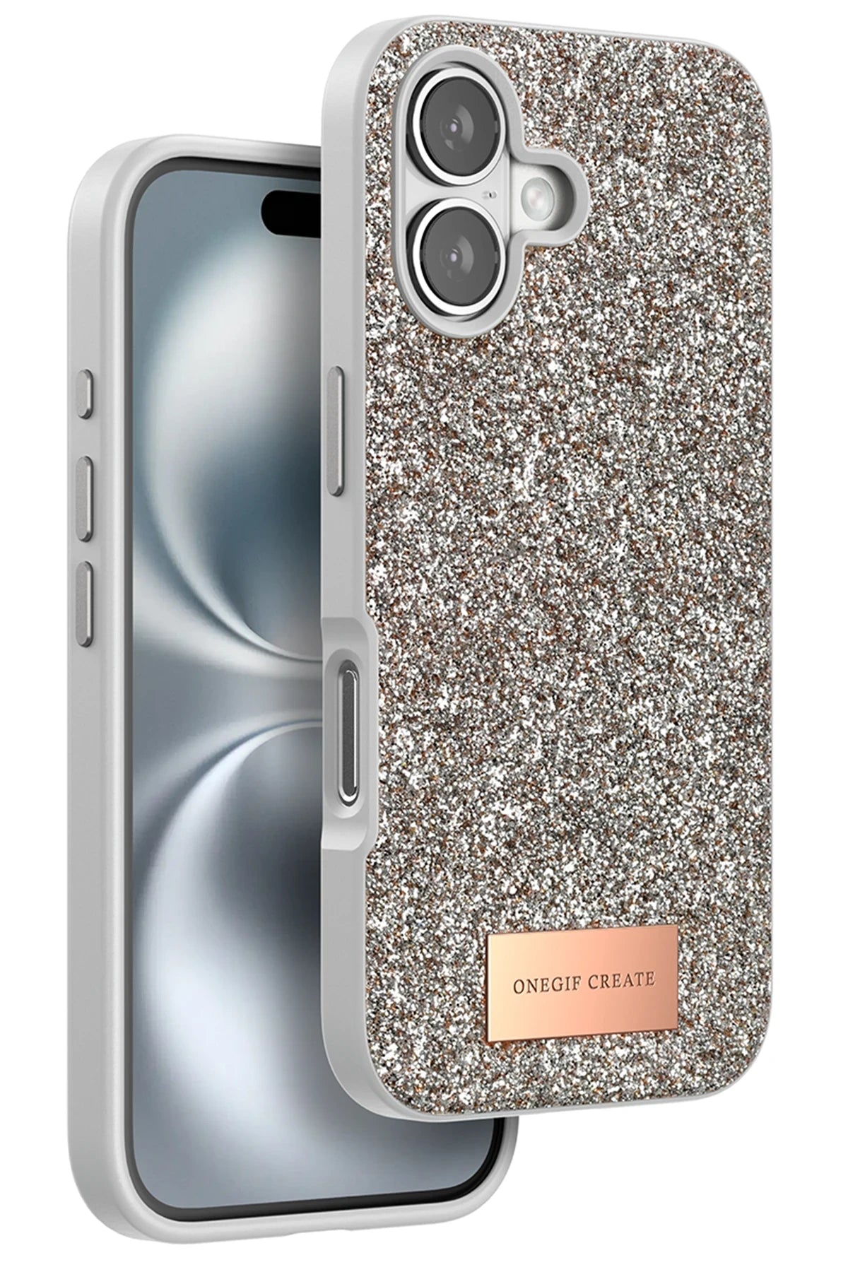 Onegif iPhone 16 Bright Simli Telefon Kılıfı