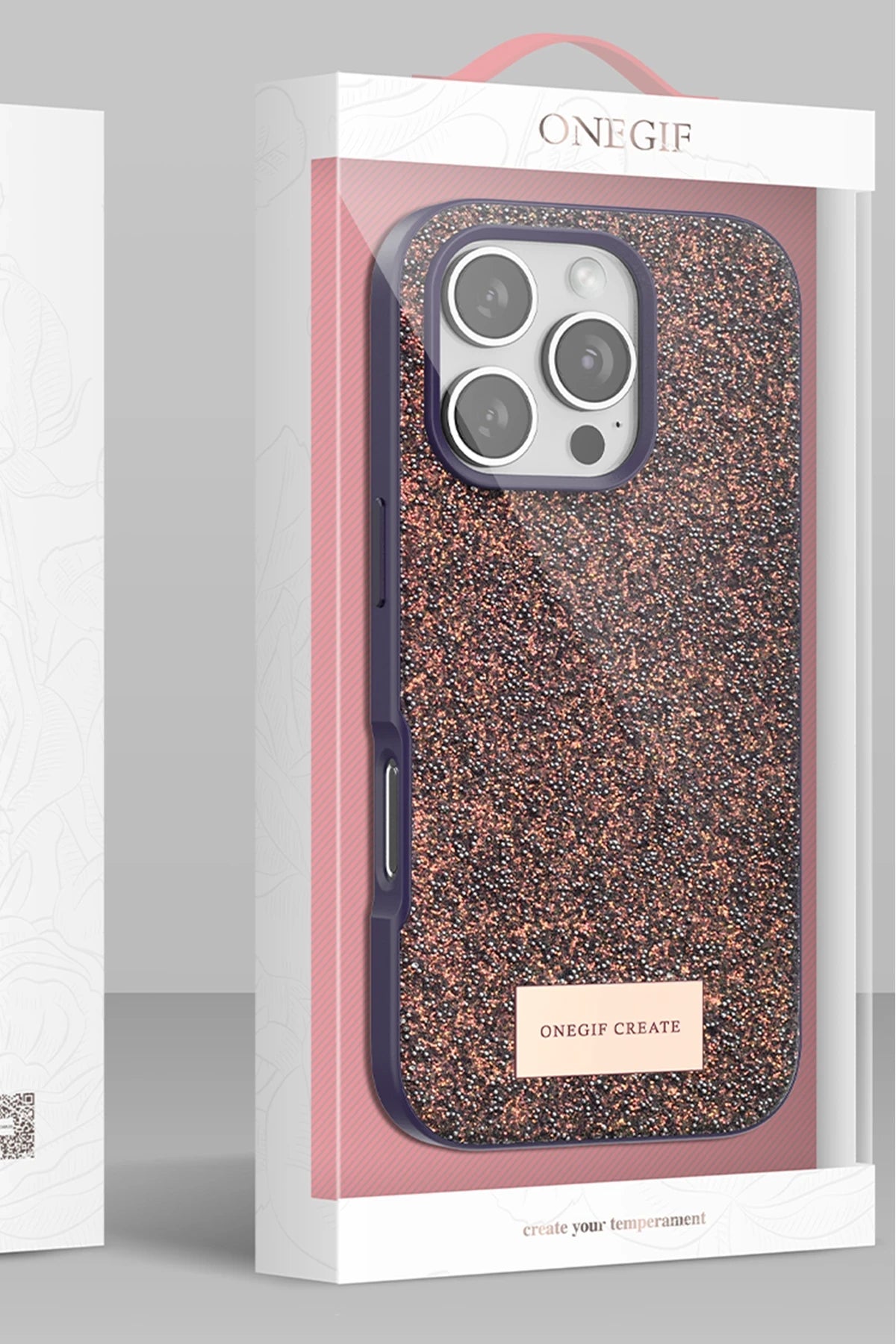 Onegif iPhone 16 Bright Simli Telefon Kılıfı