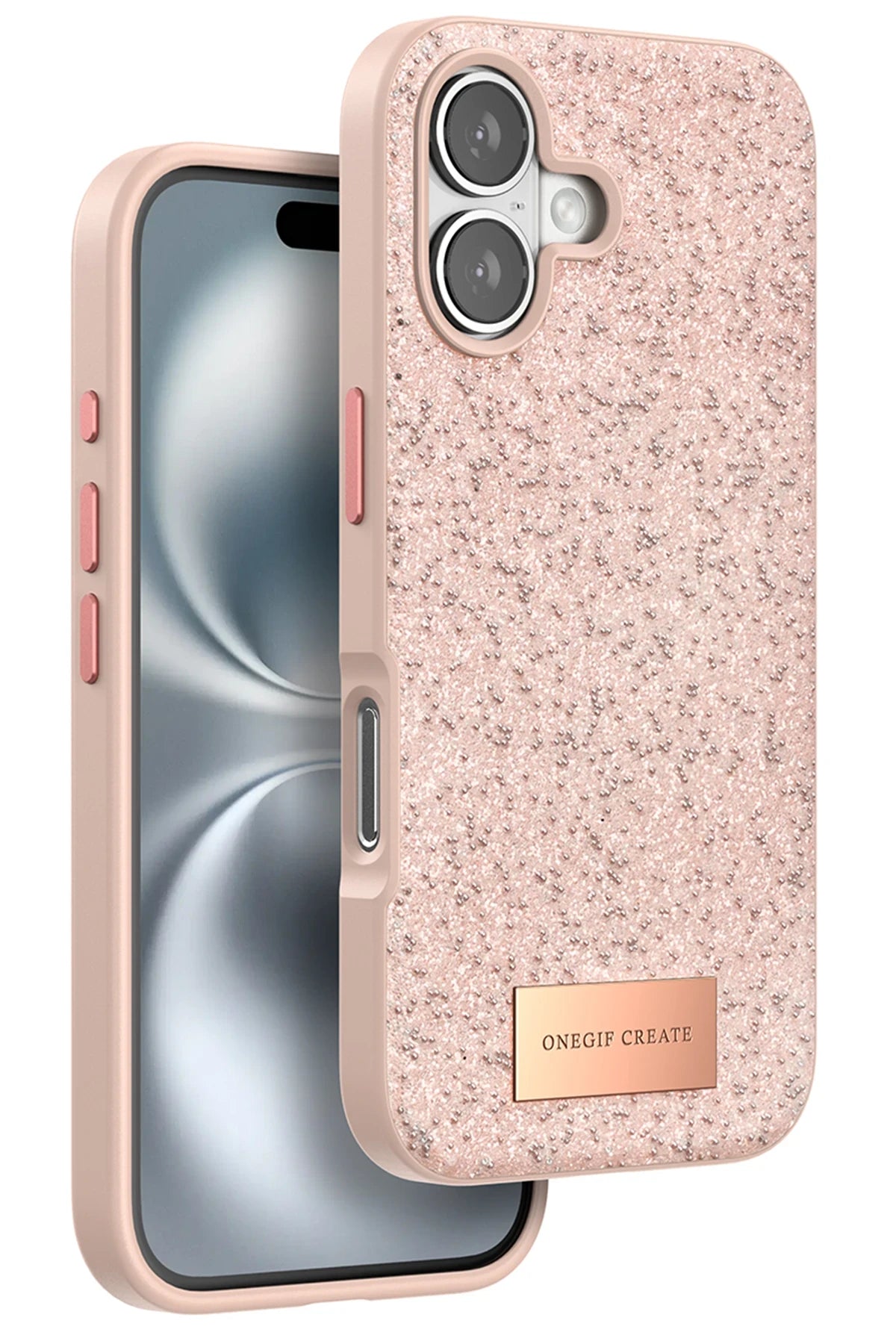 Onegif iPhone 16 Bright Simli Telefon Kılıfı